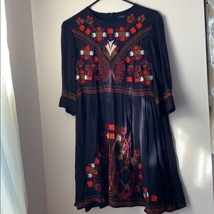 Embroidered Boho Dress